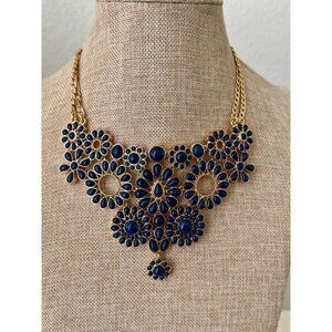 SIGNED! Amrita Singh Dramatic Cobalt Blue Necklace